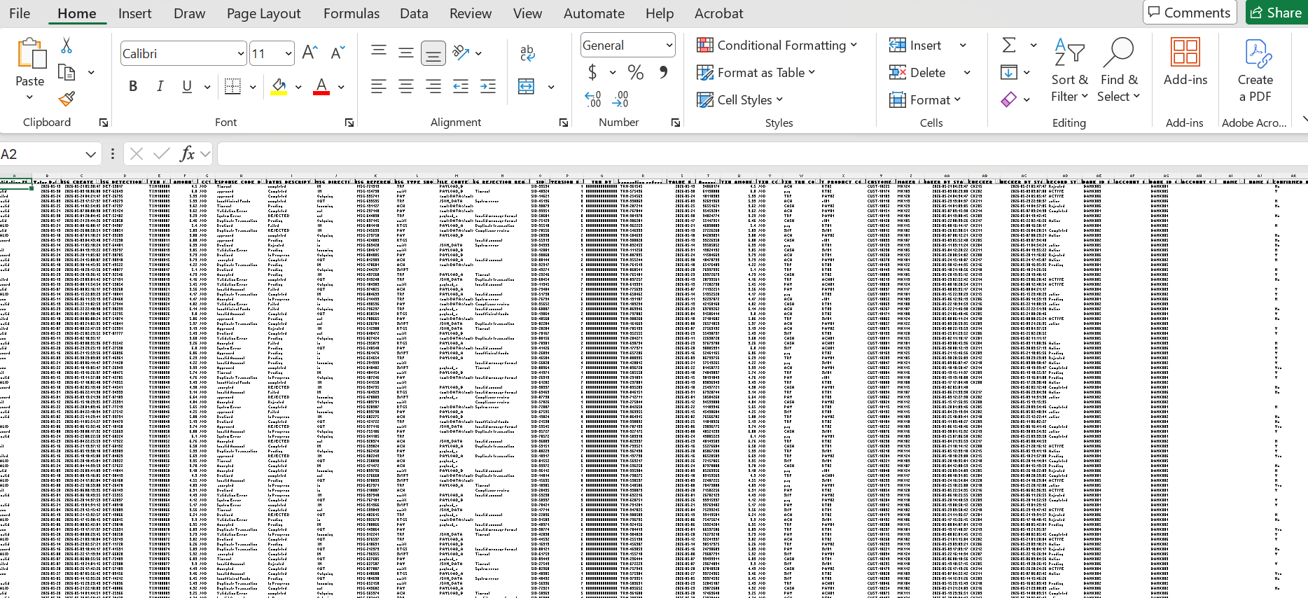 Project 01 before — manual reporting